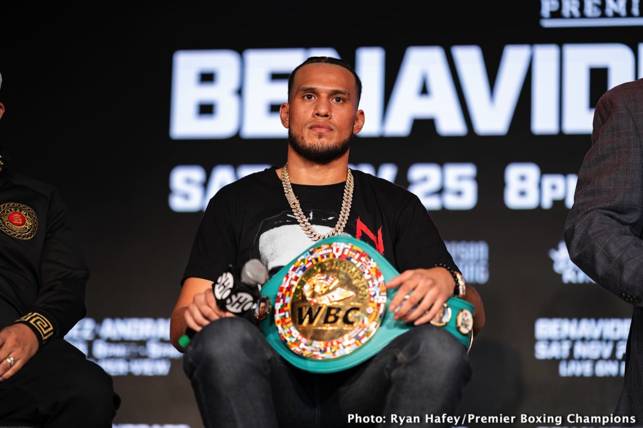 Image: David Benavidez insists Canelo will be forced to fight him after he beats Andrade