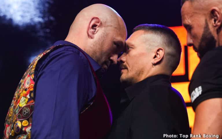 Image: Fury disappointed in Usyk at kick-off press conference: "There was no return fire" with insults