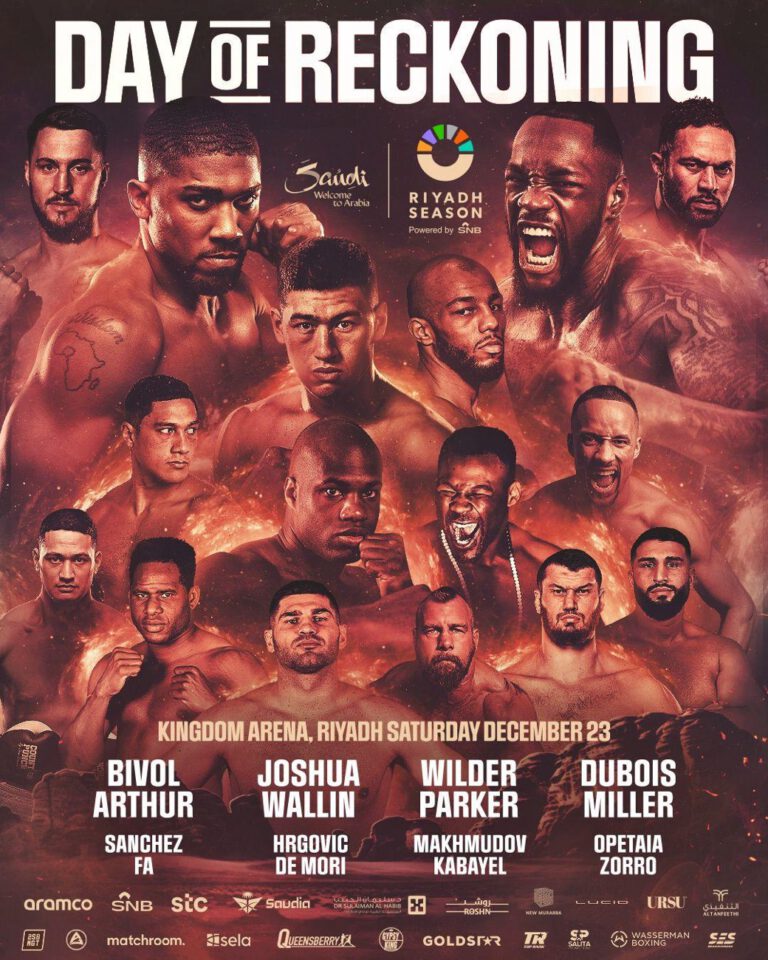 Image: Anthony Joshua & Deontay Wilder complete card announced for December 23rd