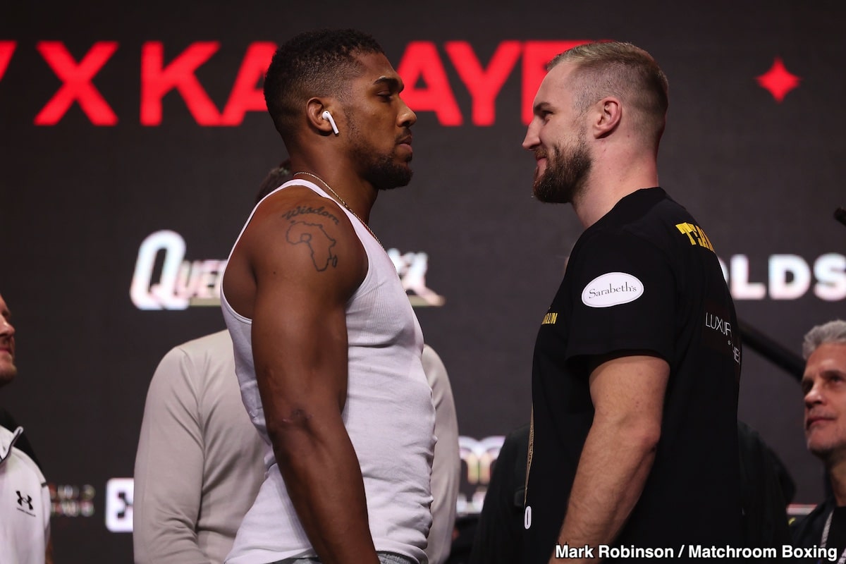 Image: Anthony Joshua 251 vs. Otto Wallin 238.6 - weigh-in results for 'Day of Reckoning' on Saturday