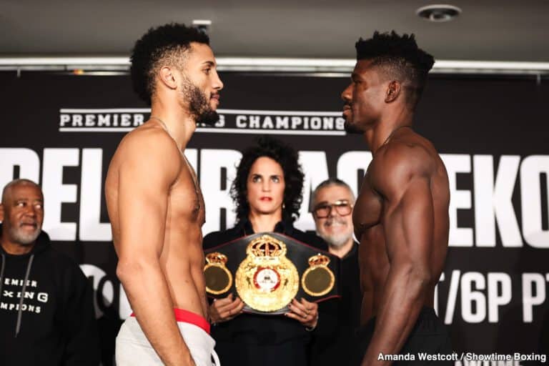 Image: David Morrell Jr. 167.6 vs. Sena Agbeko 167 - weigh-in results for this Saturday on Showtime