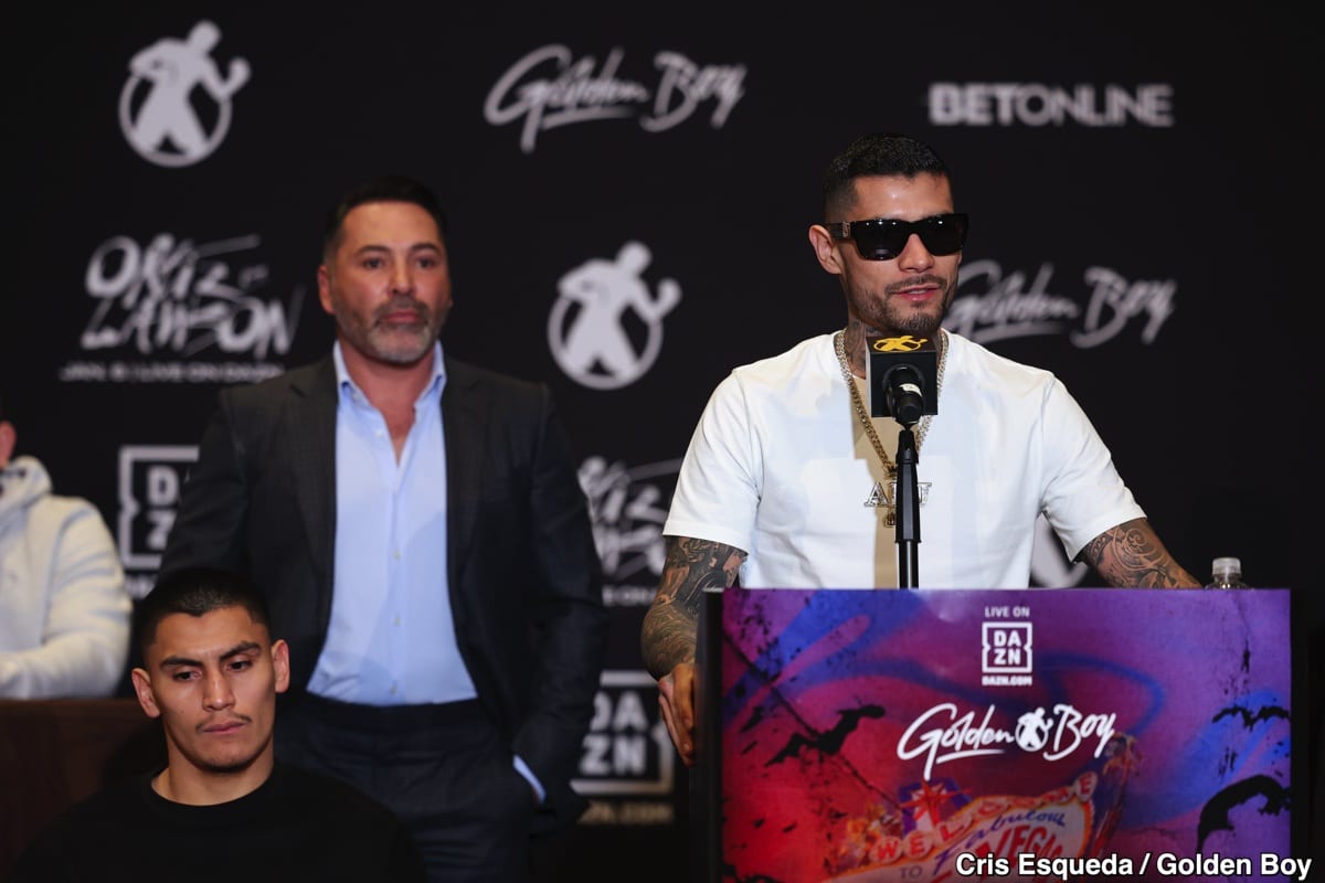 Image: De La Hoya Optimistic About Garcia vs. Haney in March, Targeting Fair Deal for PPV Showdown