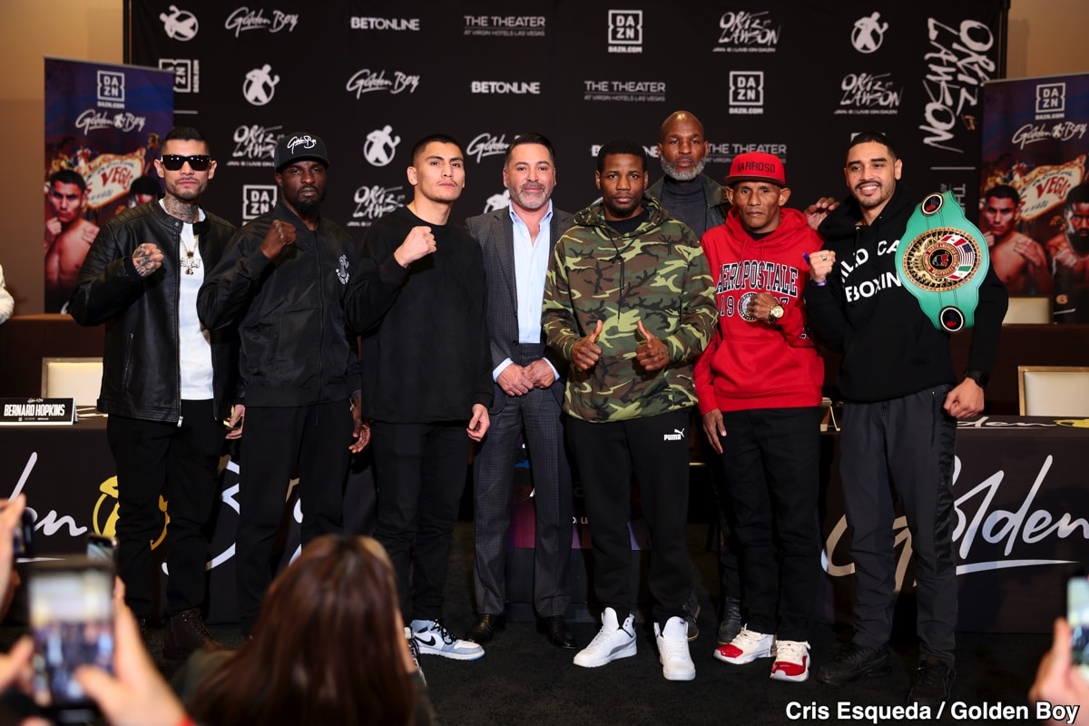 Vergil Ortiz Jr. 156 vs. Fredrick Lawson 152.4 - weigh-in results for Saturday on DAZN