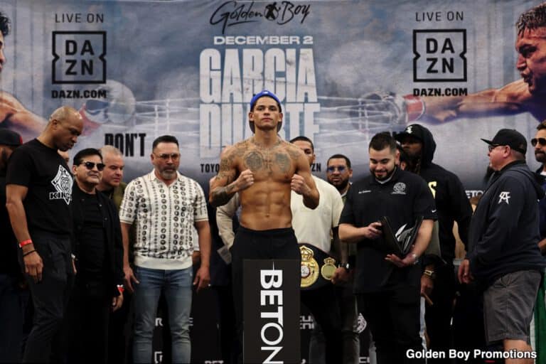 Image: Ryan Garcia asked for 143-lb catchweight for Duarte fight reveals Oscar De La Hoya