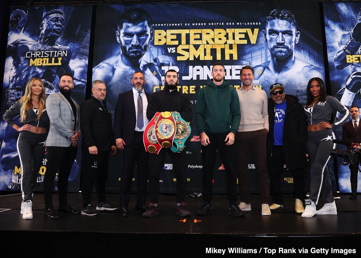 Image: Hearn's Exclusion From Stage For Beterbiev-Smith Press Conference