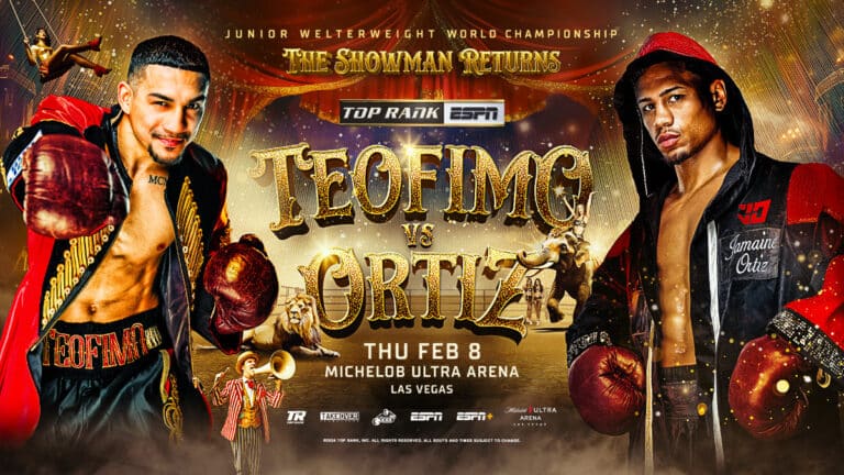 Image: Teofimo vs. Ortiz & Keyshawn vs. Pedraza on February 8th on ESPNth
