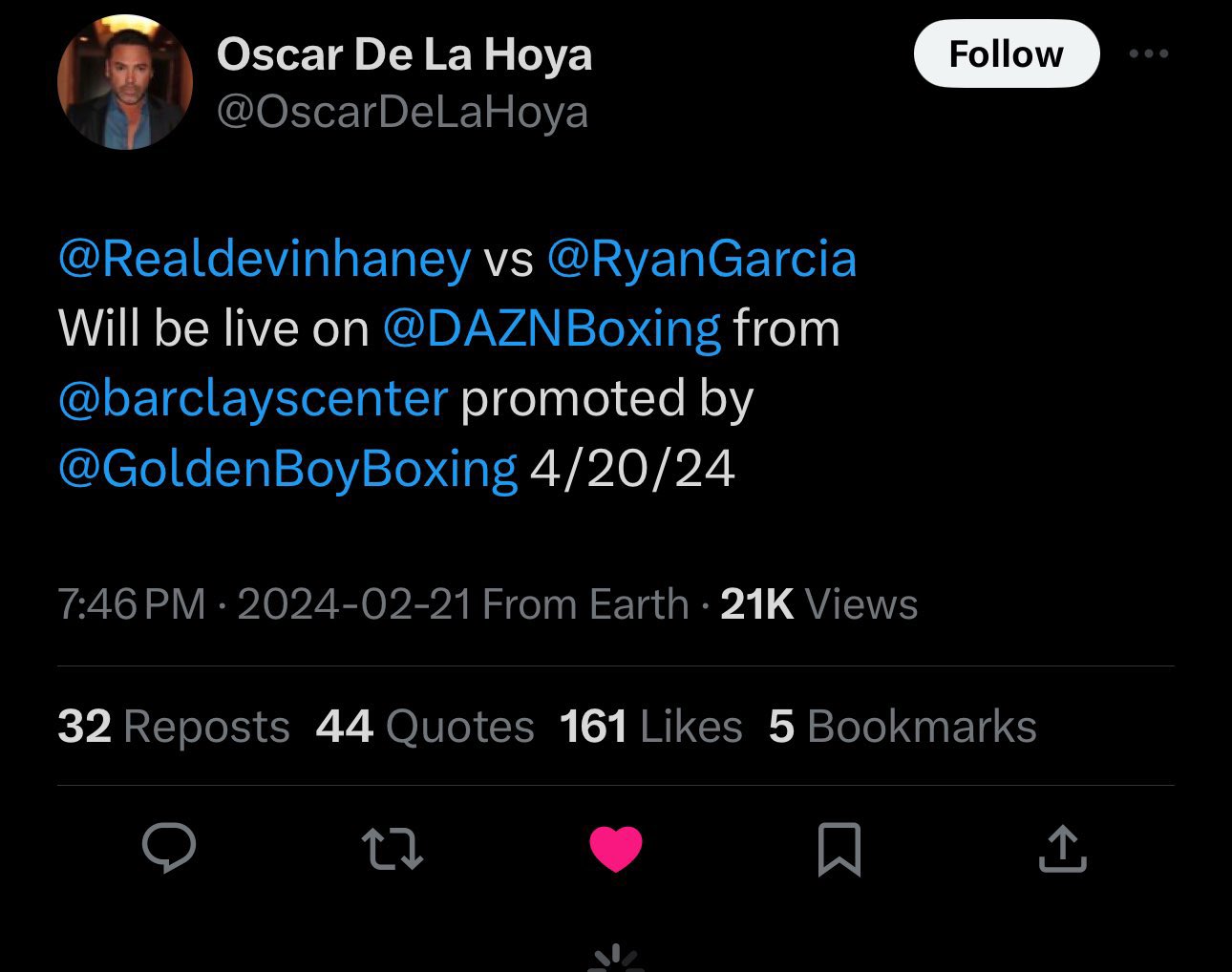 Image: Haney vs. Garcia Confirmed for Barclays Center, Bill Warns Team Ryan