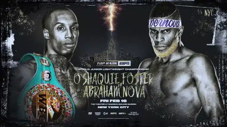 Image: O'Shaquie Foster Defends WBC Title Against Abraham Nova On Friday, Live on ESPN