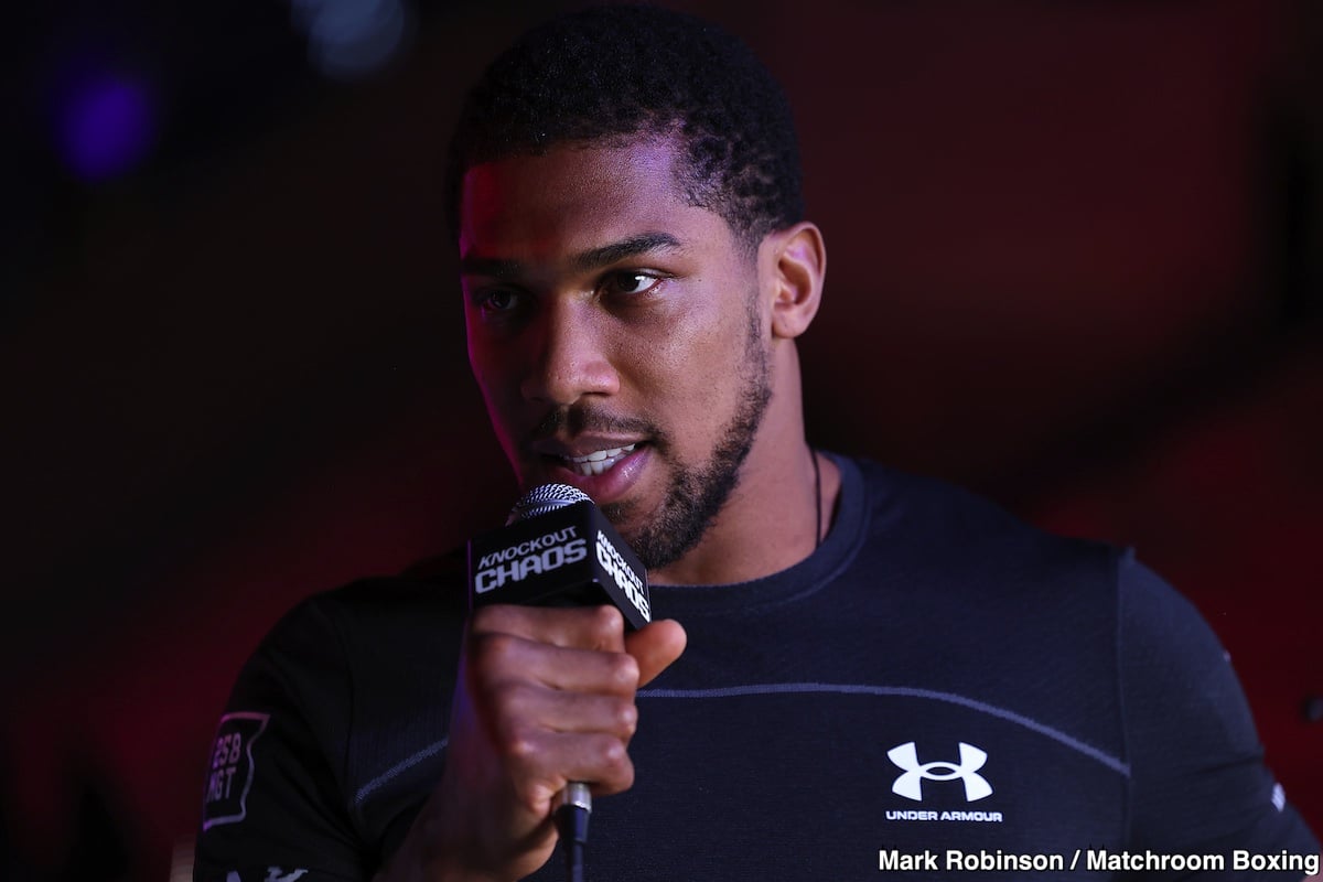 Image: Anthony Joshua Targeting September Return at Wembley