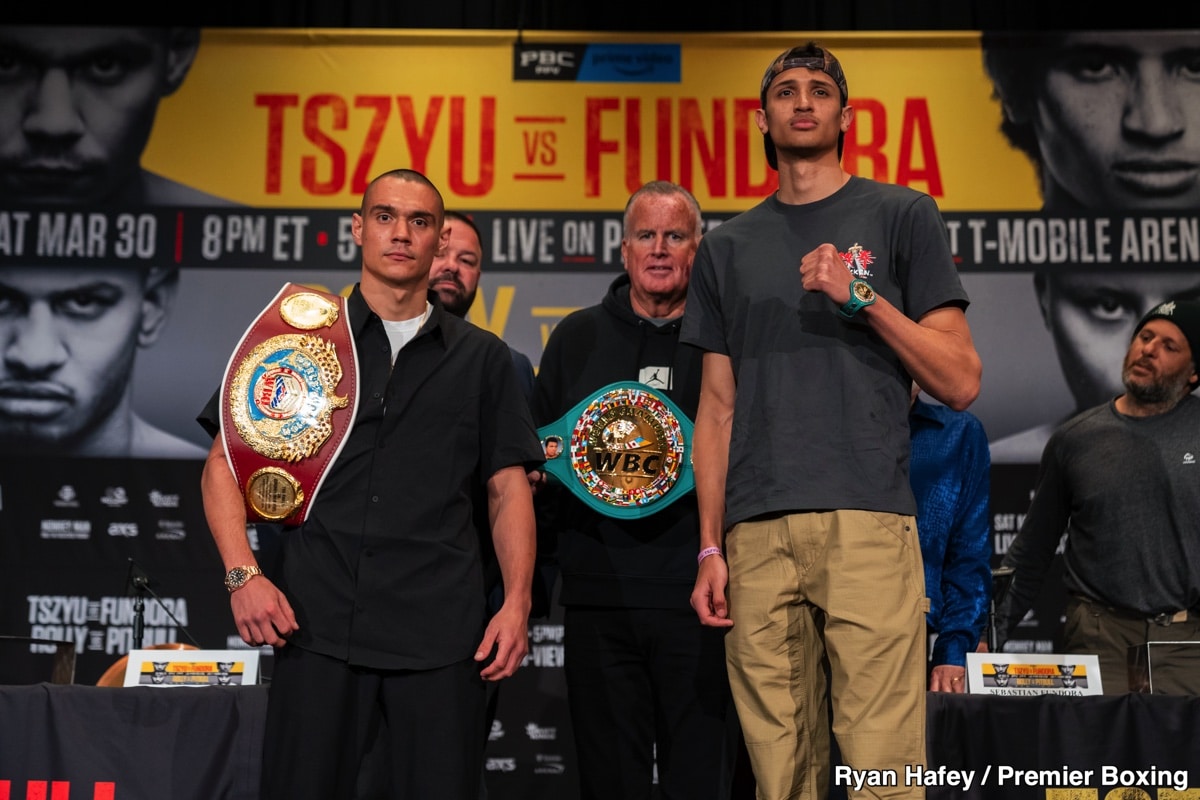 Image: Tim Tszyu and Porter Question Fundora's Preparation and Skill