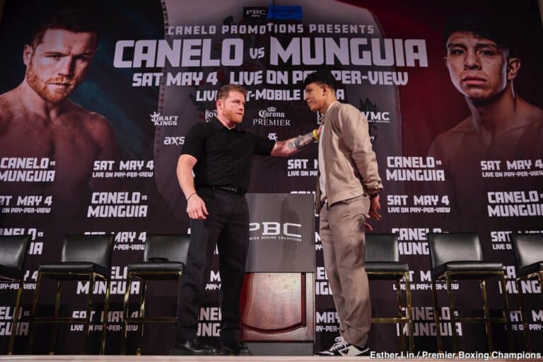 Image: Canelo Acknowledges Munguia's Threat: "He Has a Lot of Power"