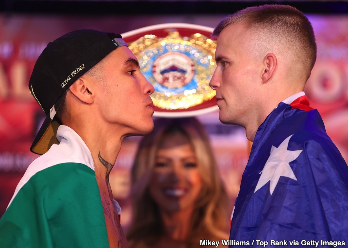 Image: Oscar Valdez 129.7 vs. Liam Wilson 129.6 - Weigh-in Results for Friday on ESPN+