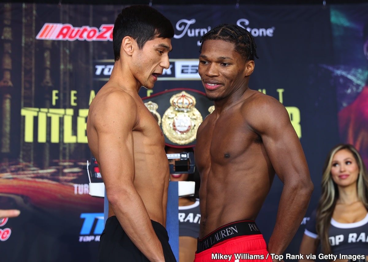Image: Otabek Kholmatov 125.8 vs. Raymond Ford 125.9 - ESPN Weigh-in Results