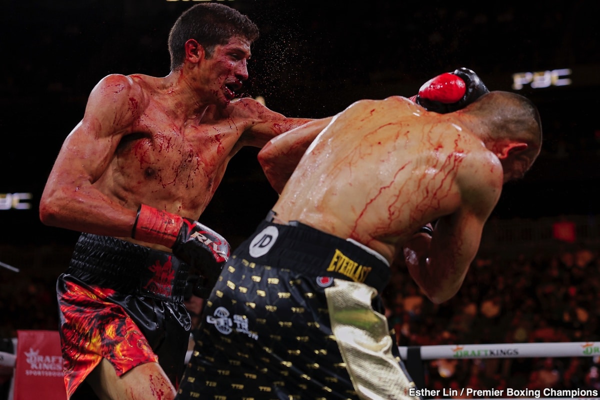 Image: Sebastian Fundora defeats Tim Tszyu in a bloody war
