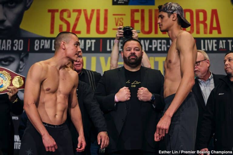 Image: Tszyu vs. Fundora & Romero vs. Cruz - Weigh-in Results for Saturday in Las Vegas