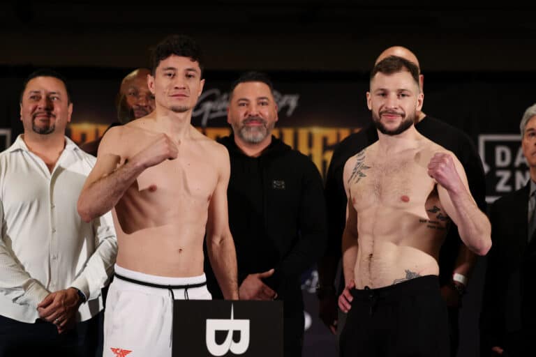 Image: William Zepeda 133.8 vs. Maxi Hughes 135 - Weigh-in Results for Saturday on DAZN