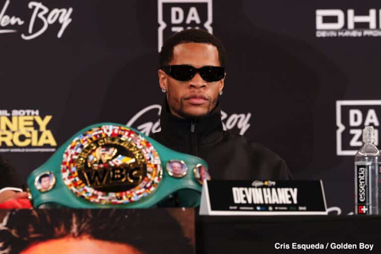 Image: Haney: Worried About Recognition Should He Beat Garcia