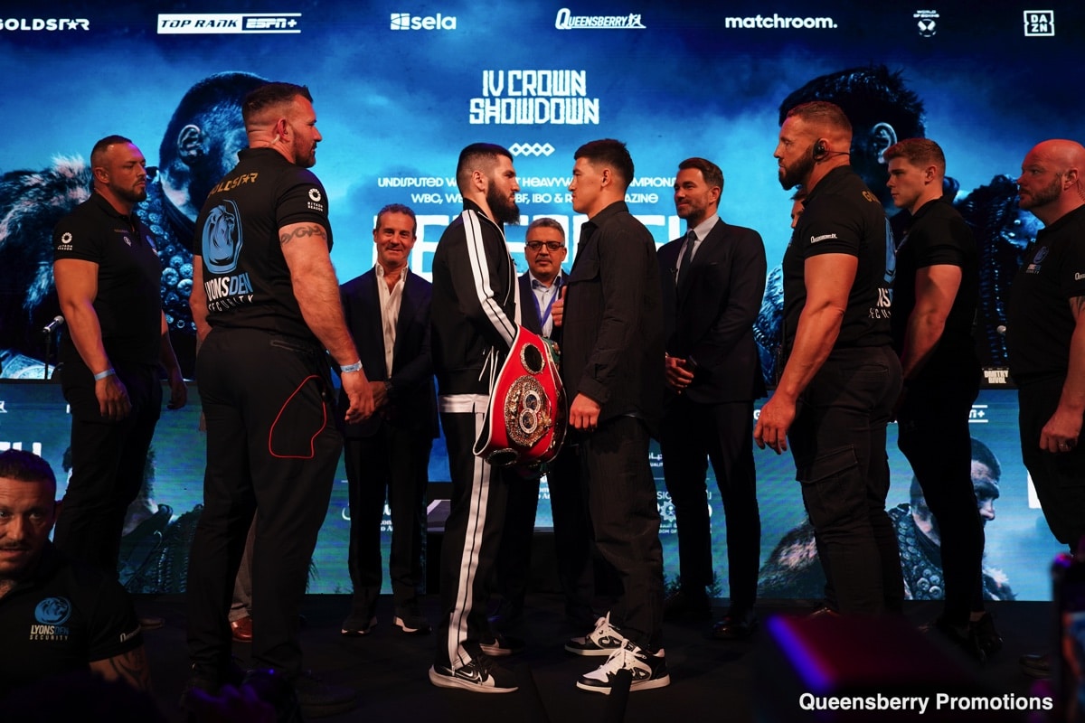 Image: Artur Beterbiev vs. Dmitry Bivol Face Off for October 12th