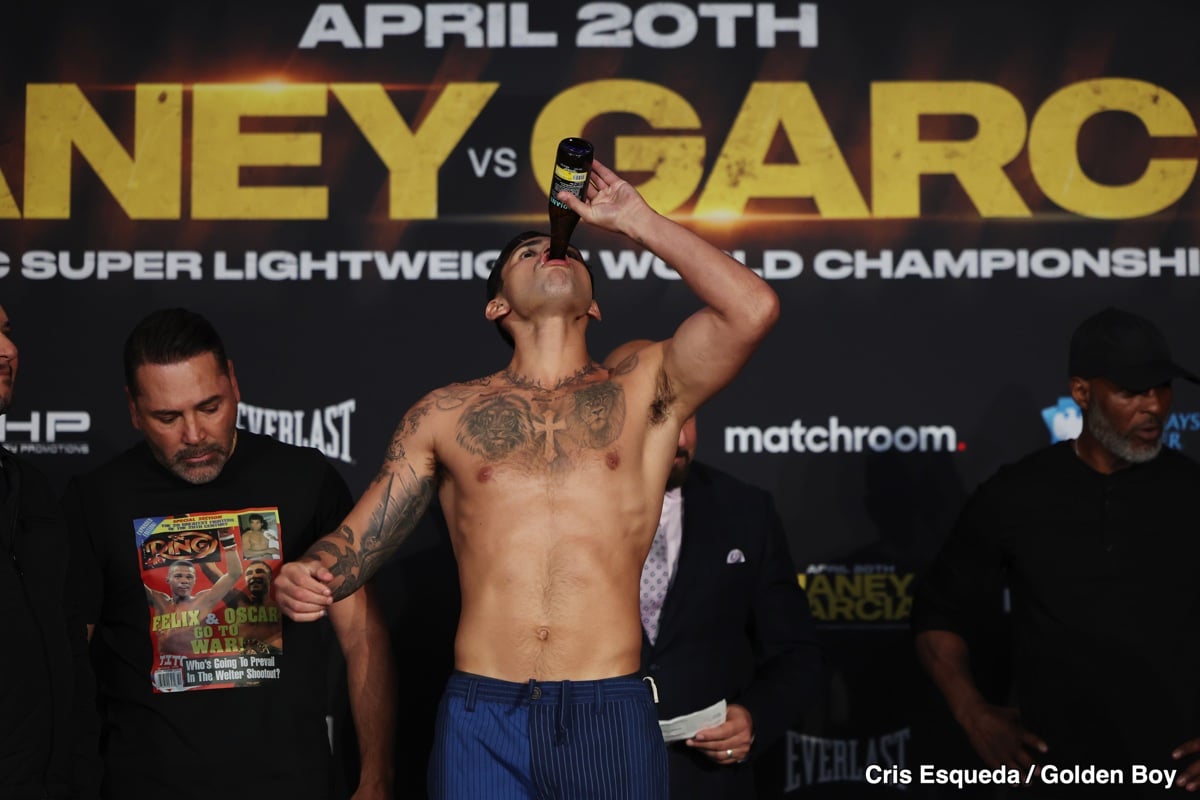Image: Ryan Garcia's Weigh-in Prank: Apple Juice and Sparkling Water Disguised as Beer