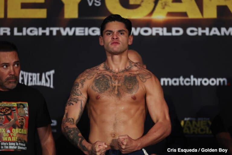 Image: Garcia Pays Up: Ryan Honors $1.5 Million Weight Miss Bet for Haney Fight