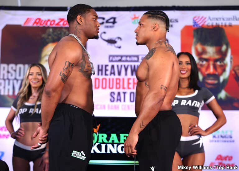 Image: Jared Anderson 250.9 vs. Ryad Merhy 235.6 - Weigh-in Results for ESPN on Saturday ESPN