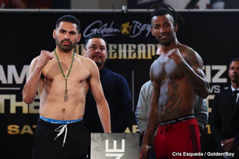 Image: Ramirez - Barthelemy & Ortiz vs. Dulorme - Weigh-in Results for Saturday on DAZN