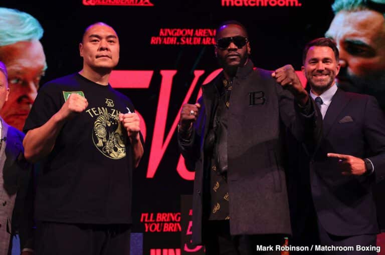 Image: Deontay Wilder Pledges to Destroy Zhilei Zhang in Heavyweight Clash