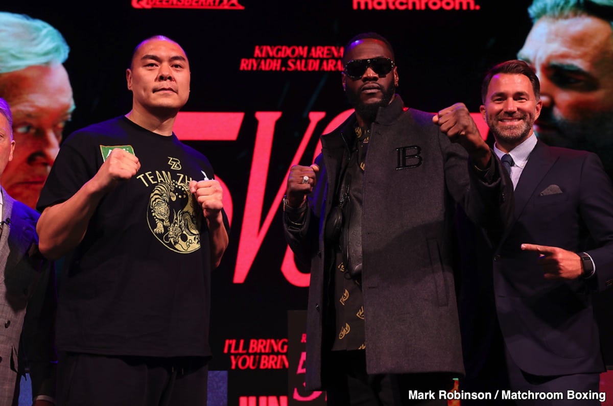 Deontay Wilder Pledges to Destroy Zhilei Zhang in Heavyweight Clash