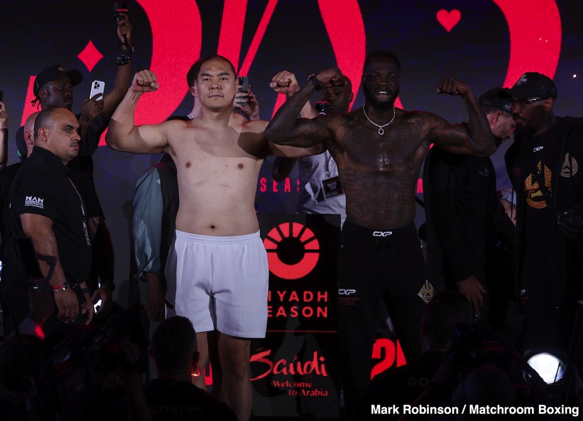 Image: Battle of The Power Punchers Wilder vs. Zhang