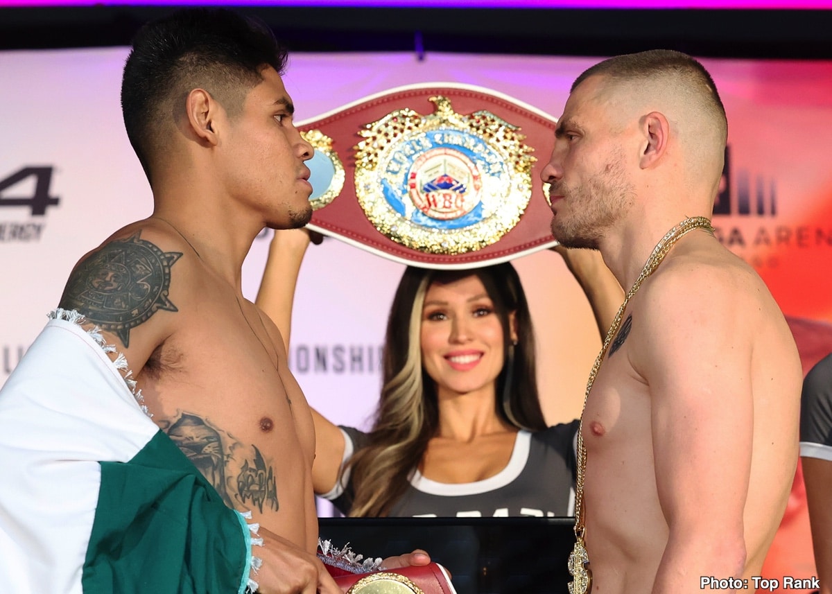 Image: Navarrete vs. Denys Berinchyk & Santillan vs. Normal Jr - Weigh-in Results for Saturday on ESPN