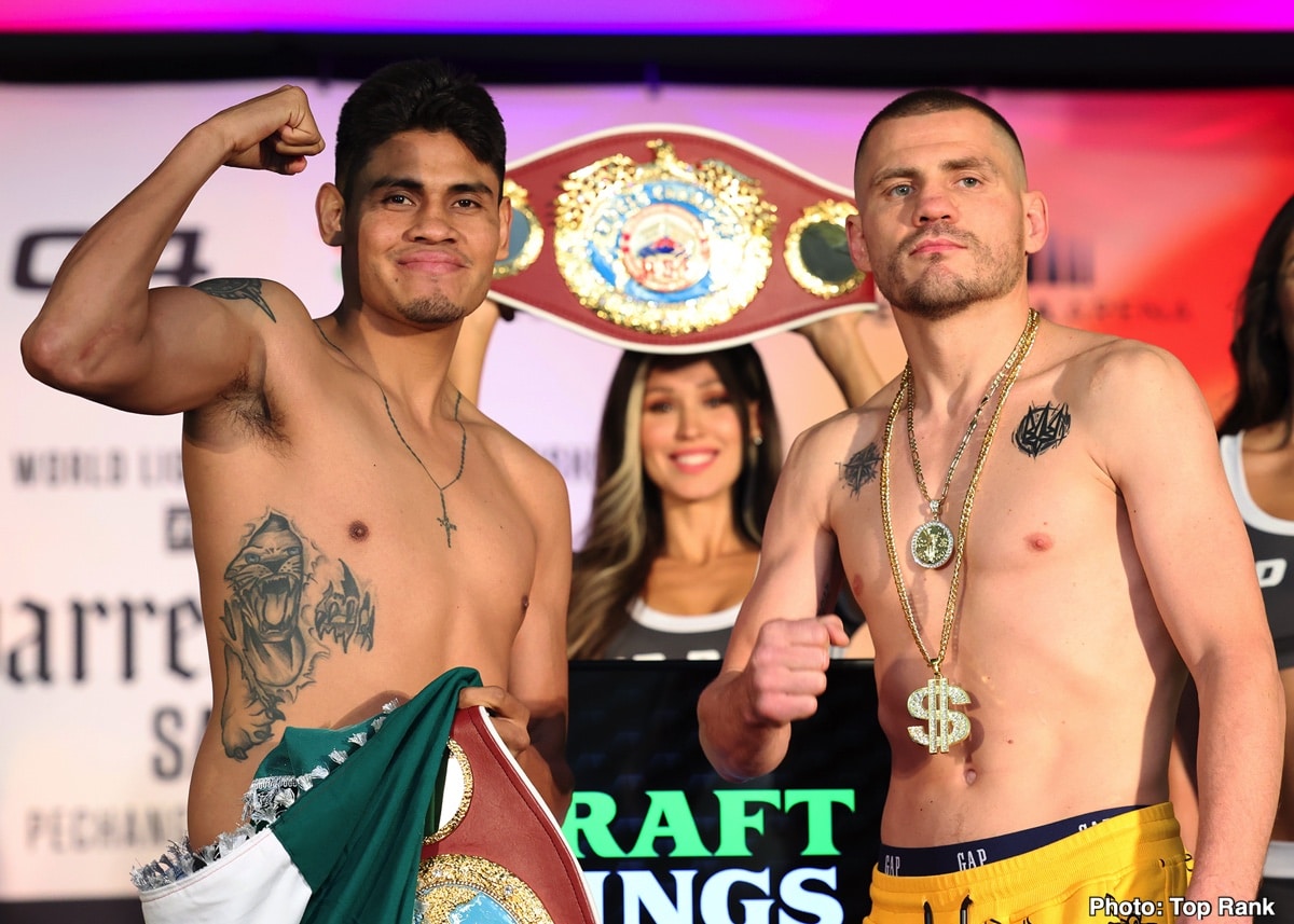 Image: Navarrete vs. Denys Berinchyk & Santillan vs. Normal Jr - Weigh-in Results for Saturday on ESPN