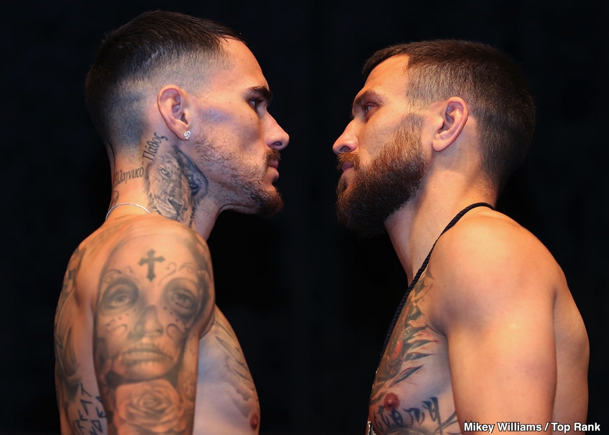 Kambosos 134.25 vs. Lomachenko 134.9 – Weigh-in Results for ESPN on Saturday