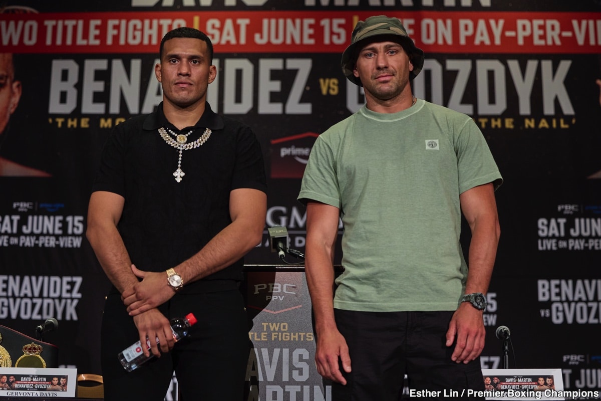 Image: Gervonta 'Tank' Davis and Frank Martin Predict Benavidez to Win Against Gvozdyk in Light Heavyweight Co-Feature