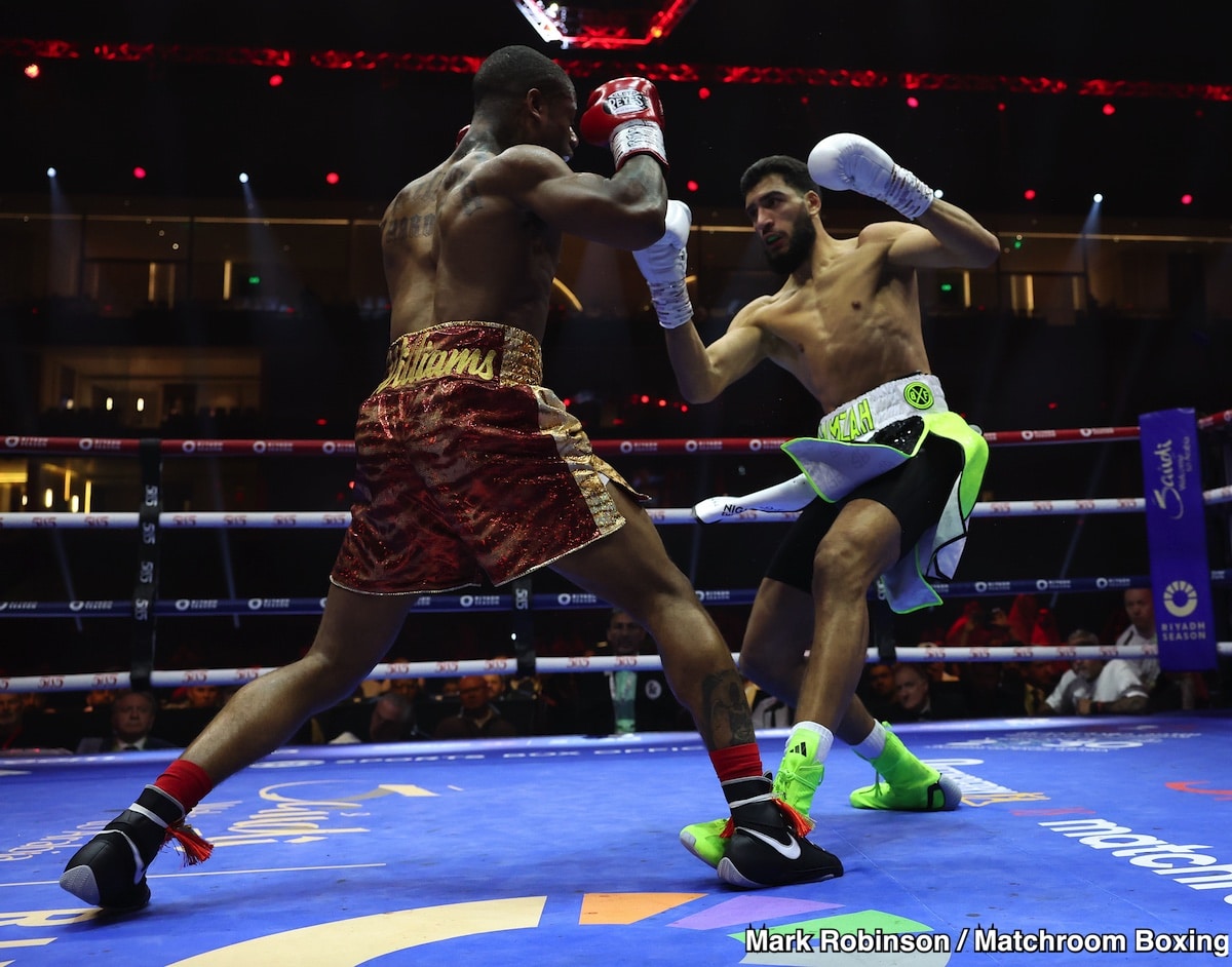 Image: Boxing Results: Hamzah Sheeraz Demolishes Ammo Williams in WBC Middleweight Eliminator
