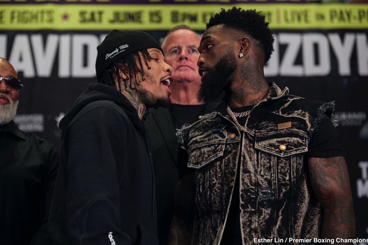 Image: Tank Davis Attempts to Intimidate Frank Martin at Final Press Conference