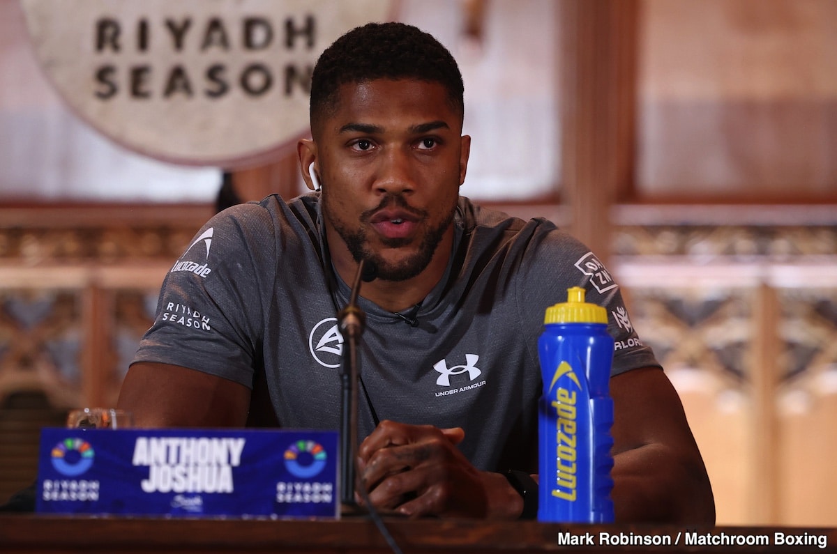 Image: Anthony Joshua May Fight Fury Next, Not Dubois
