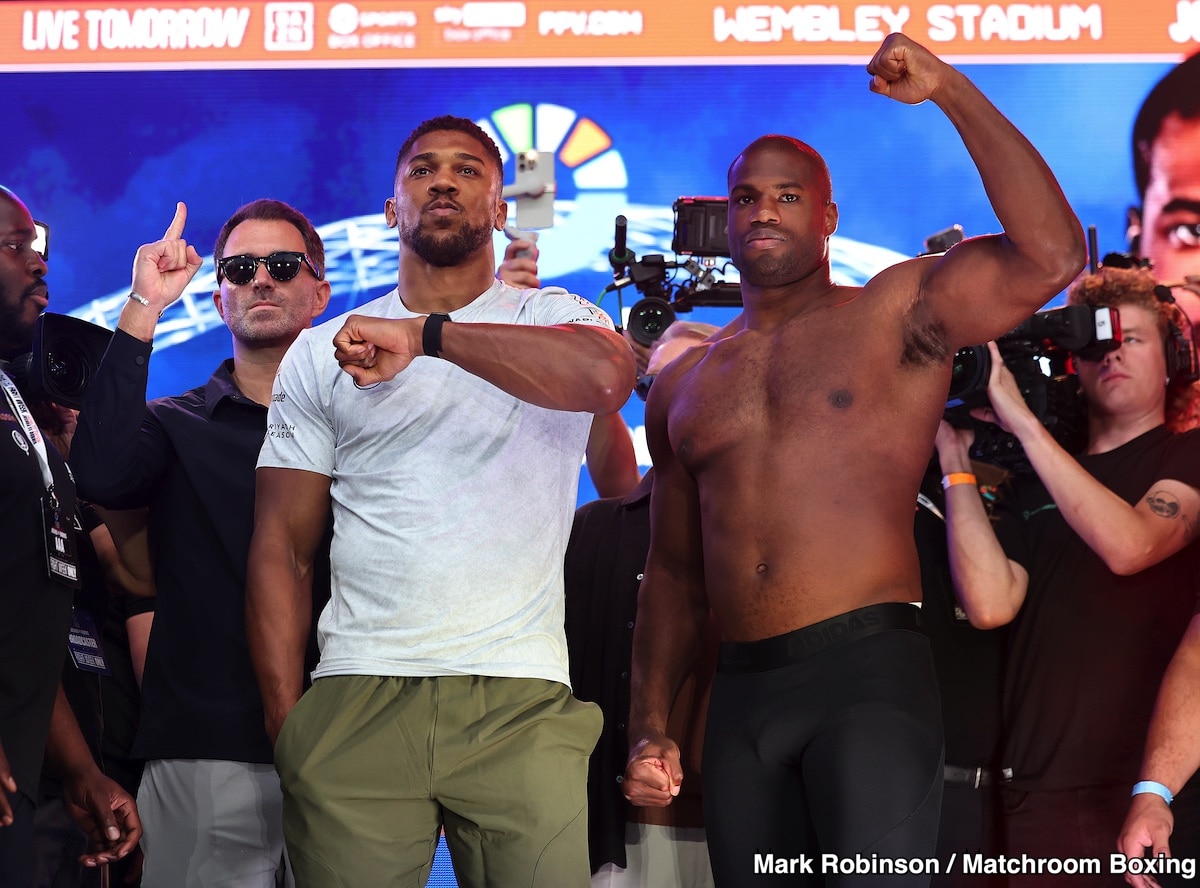 Image: Anthony Joshua vs. Daniel Dubois - Offical DAZN Weigh-in Results