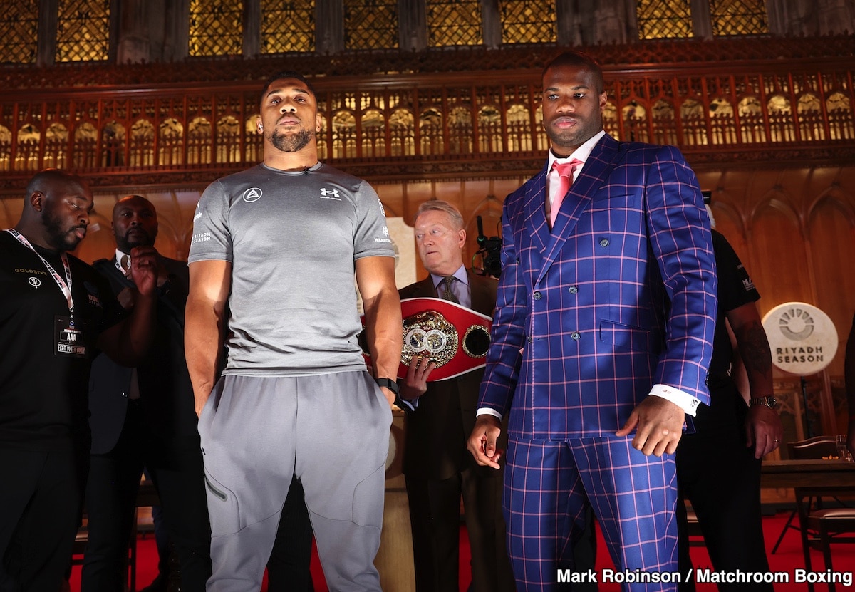 Image: Joshua vs. Dubois Sold Out for Wembley Stadium