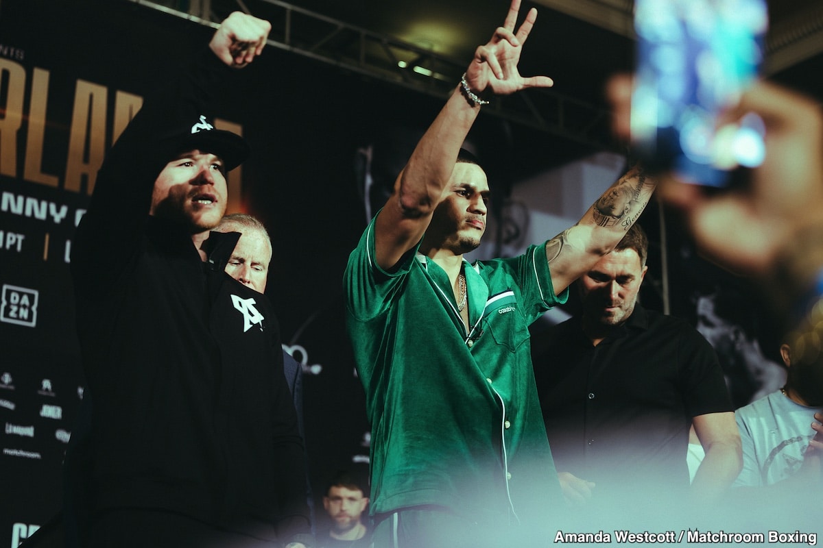 Image: De La Hoya Taunts "Distracted" Edgar Berlanga