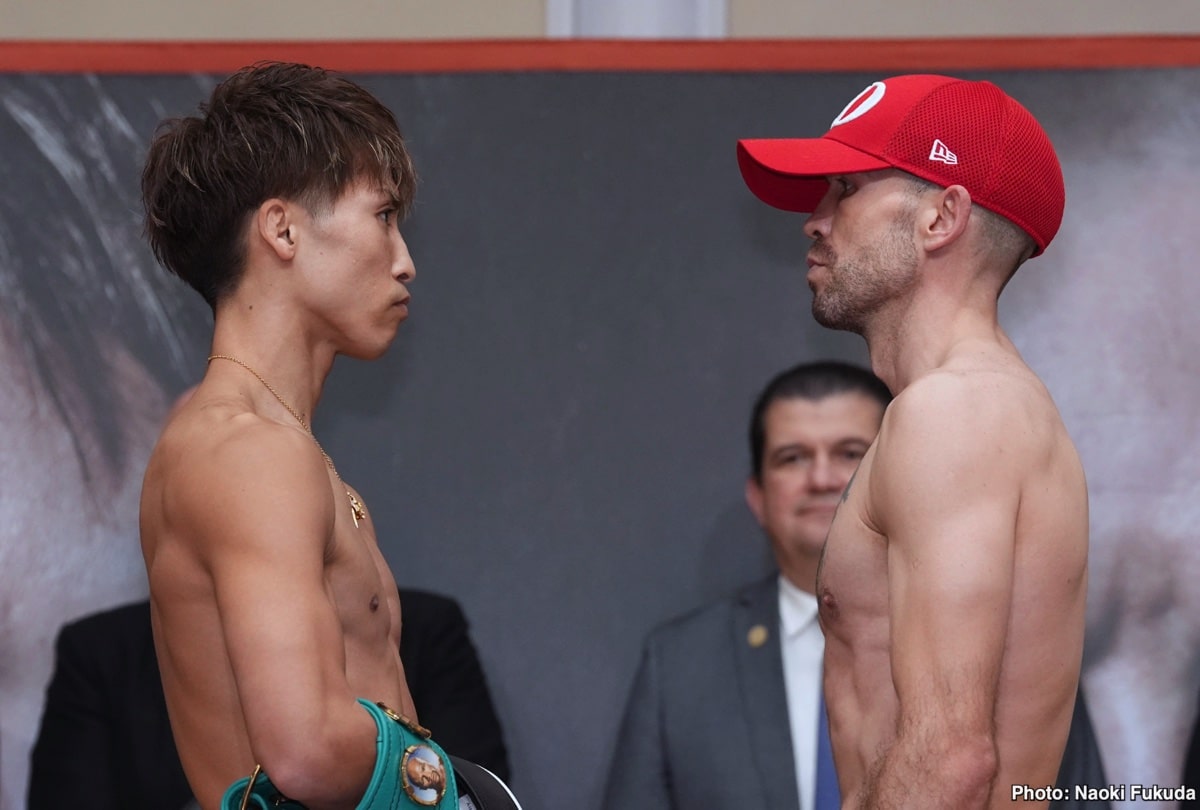 Image: Naoya Inoue 122 vs. TJ Doheny 121.5 - Weigh-in results for Tuesday night
