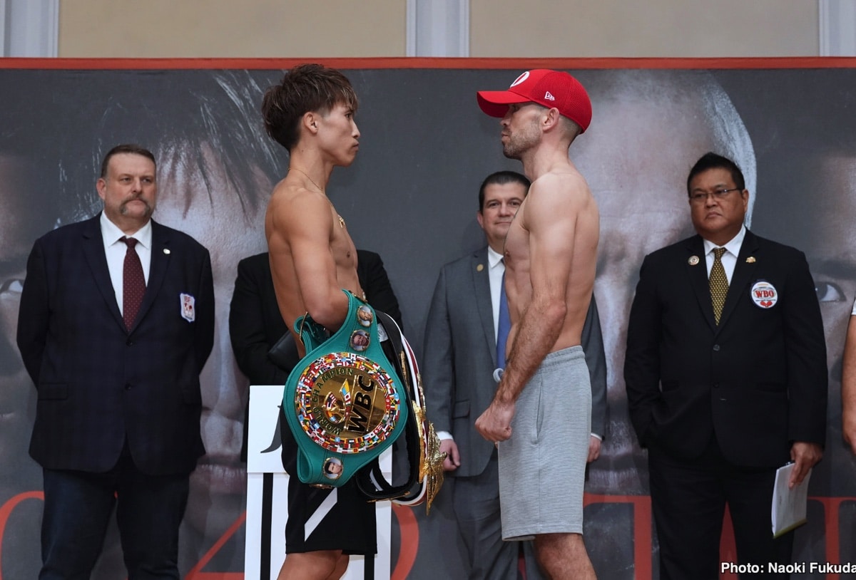 Image: Naoya Inoue 122 vs. TJ Doheny 121.5 - Weigh-in results for Tuesday night