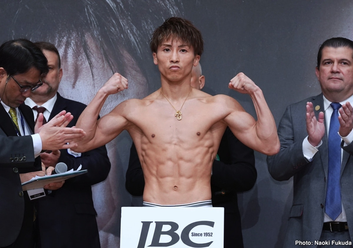 Image: Naoya Inoue 122 vs. TJ Doheny 121.5 - Weigh-in results for Tuesday night