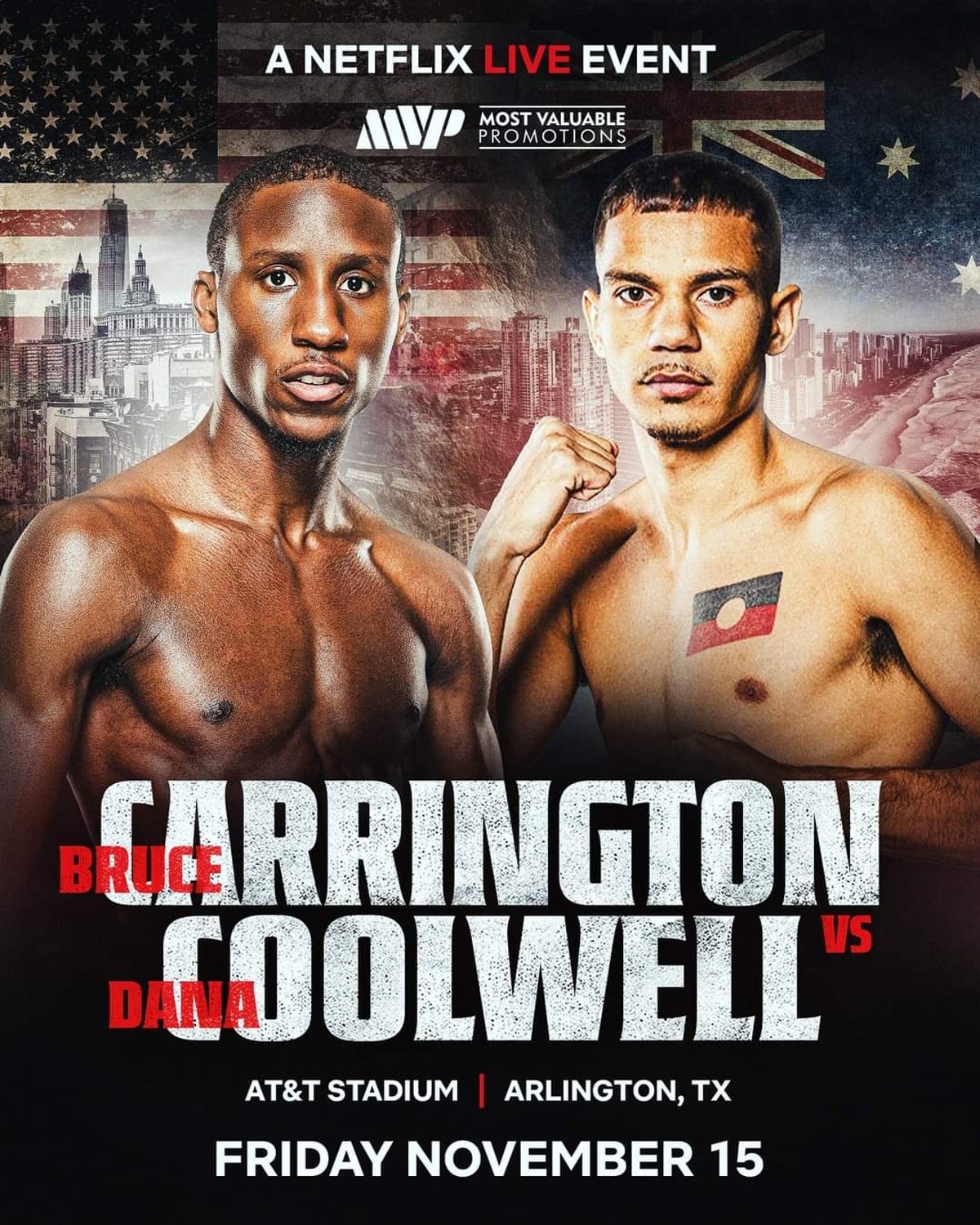 Image: Bruce “Shu Shu” Carrington vs Dana Coolwell Friday Night, Live On Netflix 