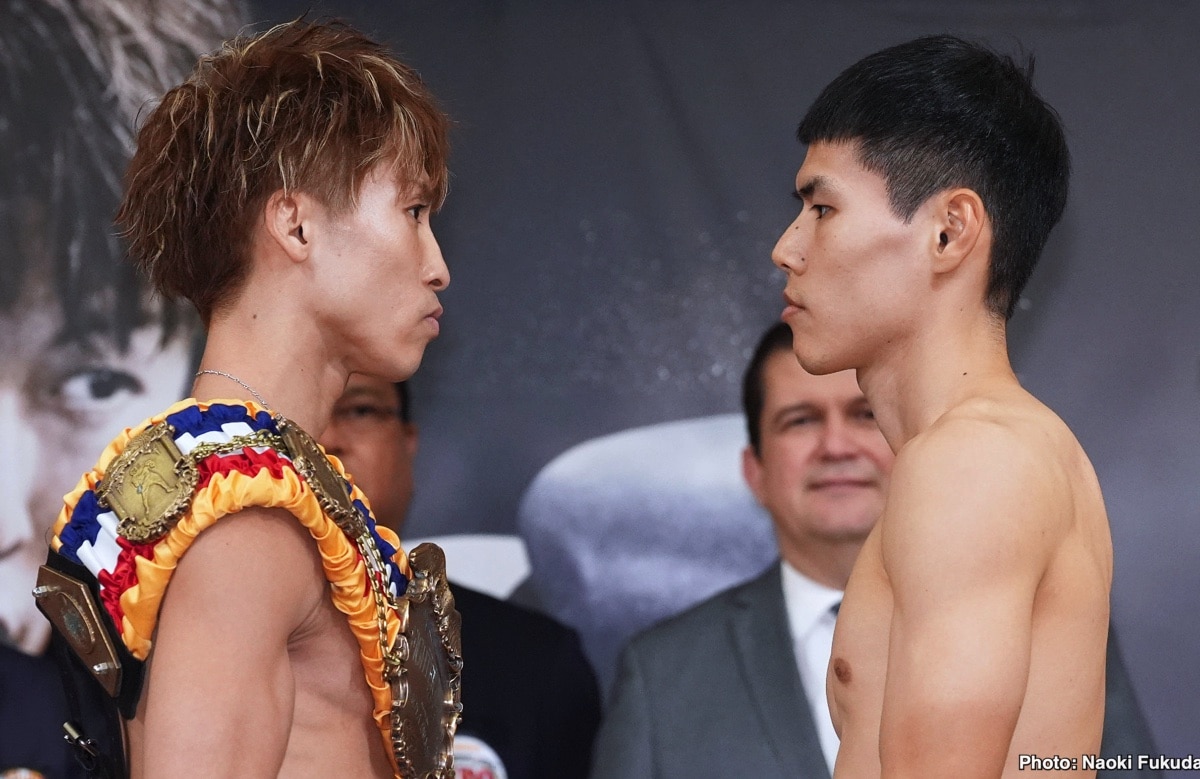 Image: Naoya Inoue 121.8 vs. Ye Joon Kim 121.7 - Weigh-in Results for Friday