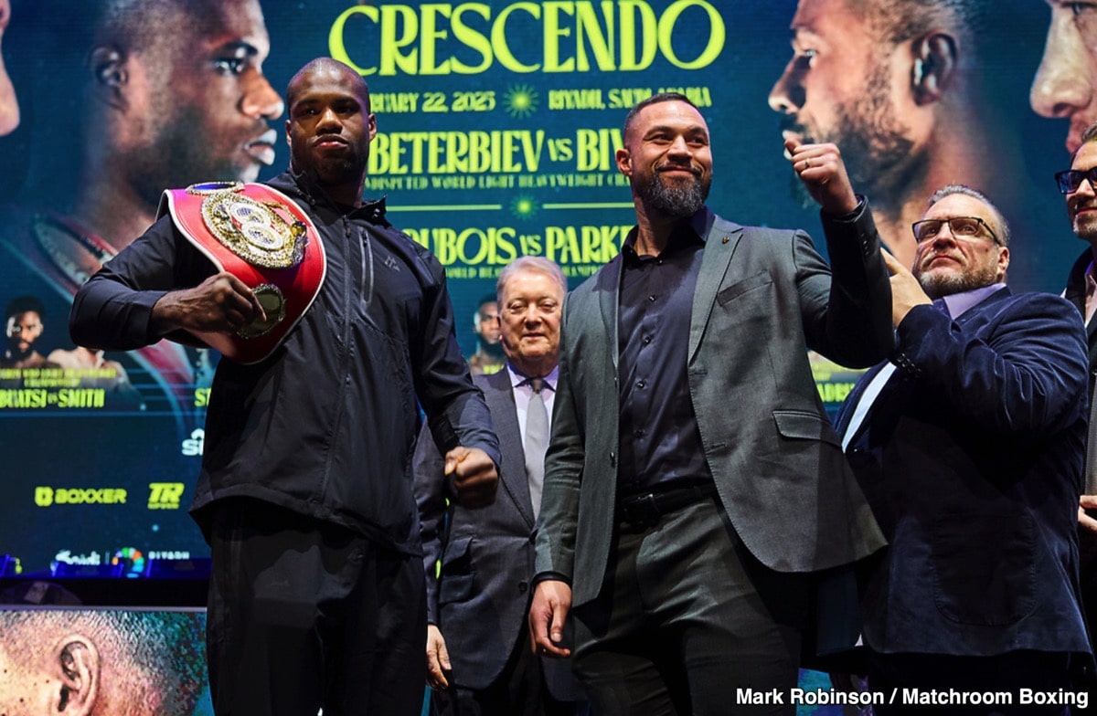 Image: "Too Much, Too Strong, Too Fast" - Dubois Promises to Overwhelm Parker