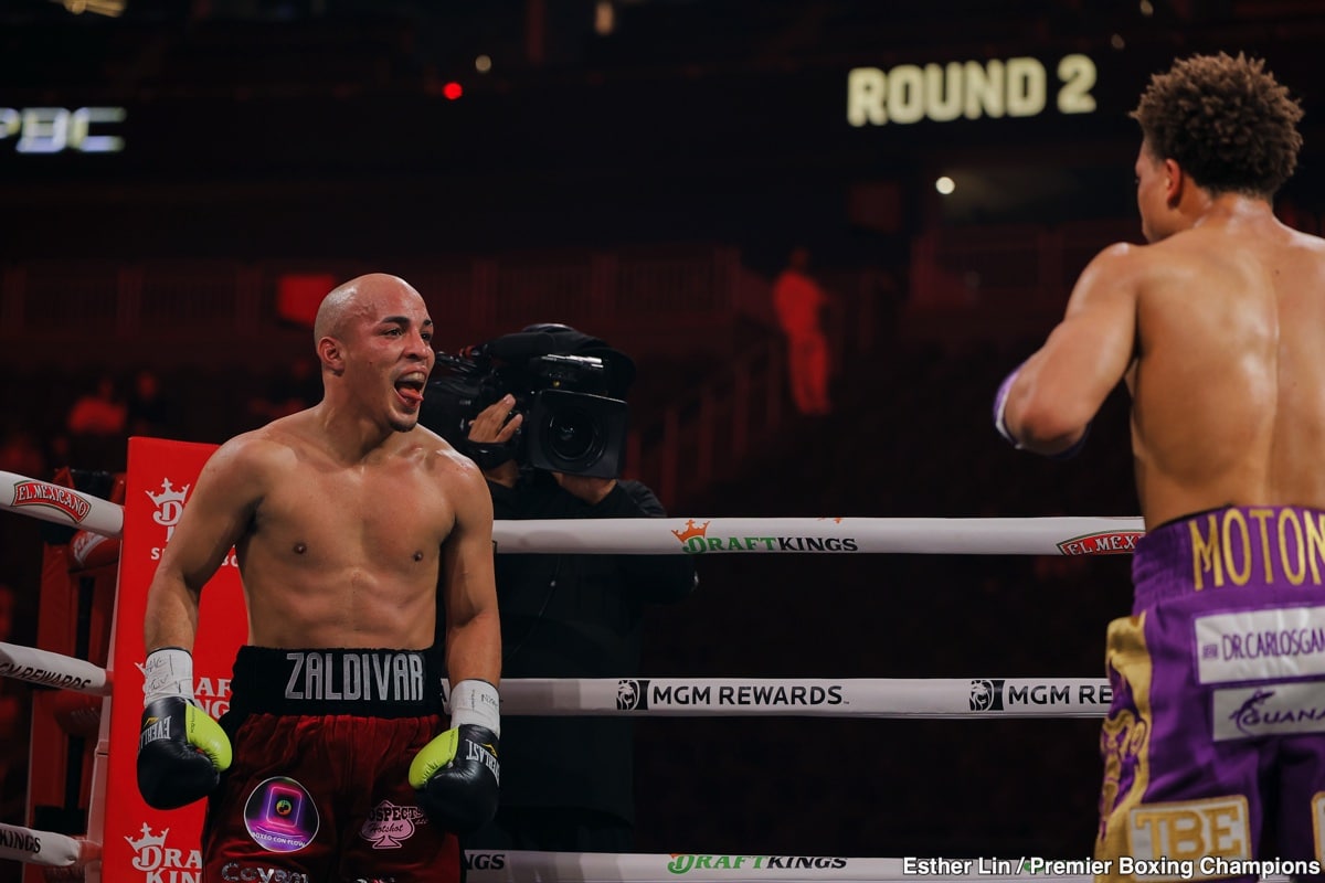 Image: Boxing Results: Moton Stops Zaldivar In The 3rd Round