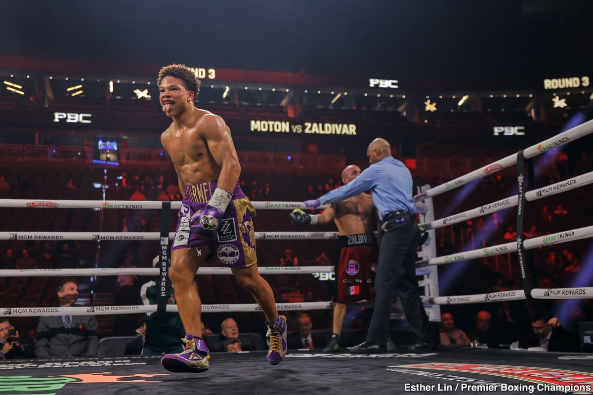 Image: Boxing Results: Moton Stops Zaldivar In The 3rd Round