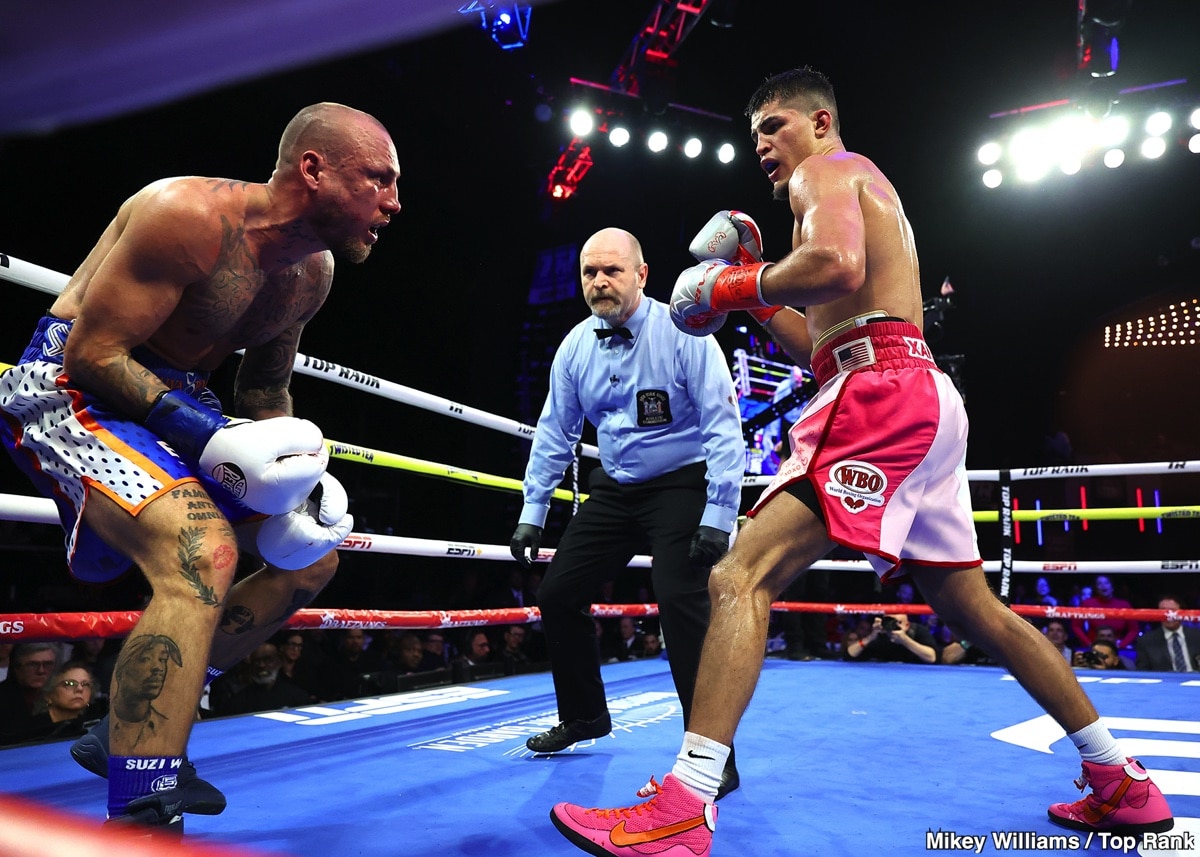 Image: Boxing Results: Xander Zayas Overwhelms Slawa Spomer with Relentless Attack, Securing TKO Victory