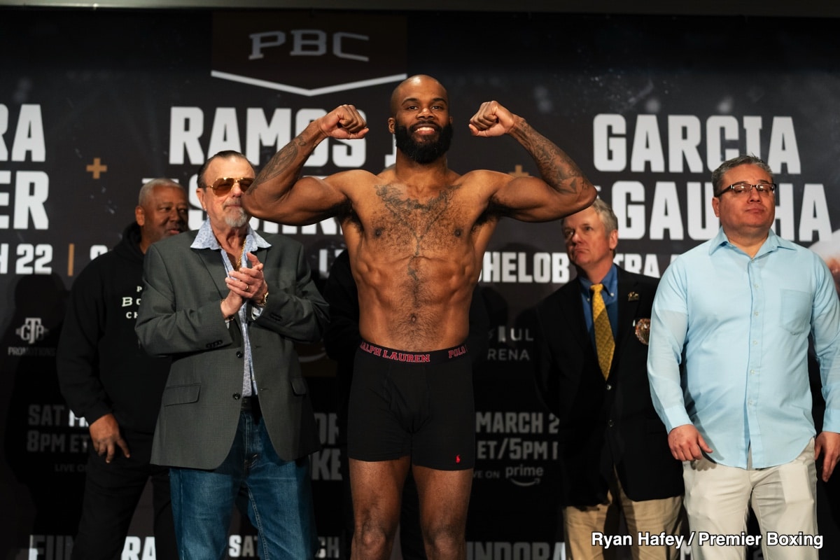 Image: Sebastian Fundora 152 3/4 vs Chordale Booker 152 1/2 - Weigh-in Results for Saturday