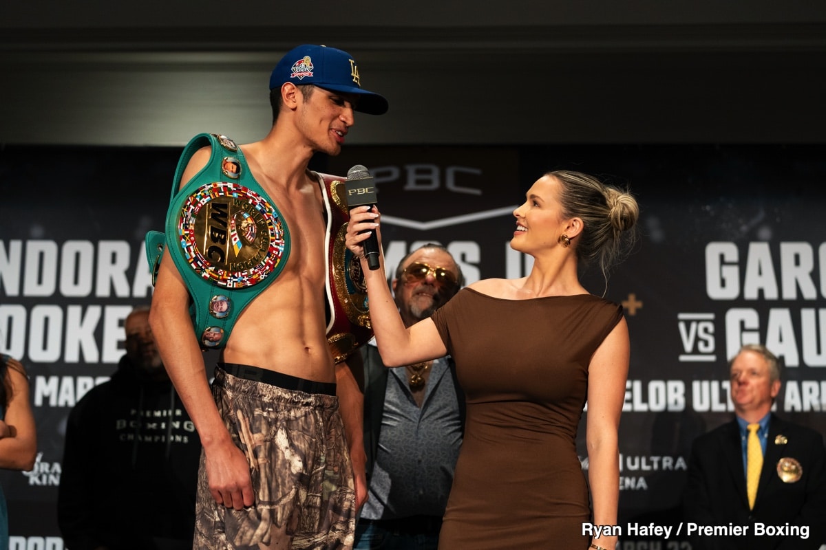 Image: Sebastian Fundora 152 3/4 vs Chordale Booker 152 1/2 - Weigh-in Results for Saturday